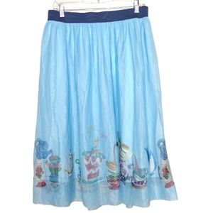 Disney Alice In Wonderland Border Print Skirt